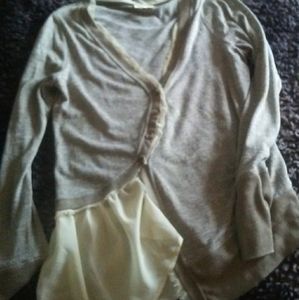 Button up sweater shirt